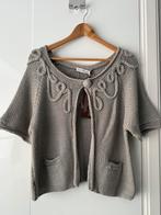 by groth hand knitted cotton jacket vest | s, Verzenden, Nieuw, Maat 36 (S)