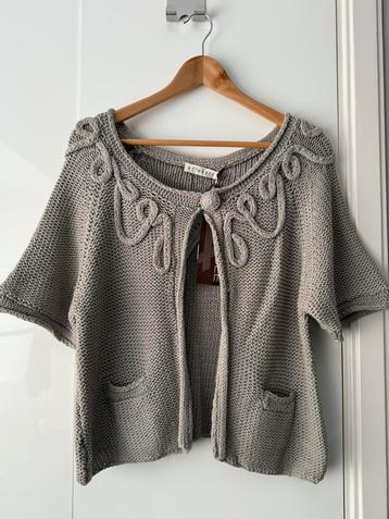 by groth hand knitted cotton jacket vest | s beschikbaar voor biedingen