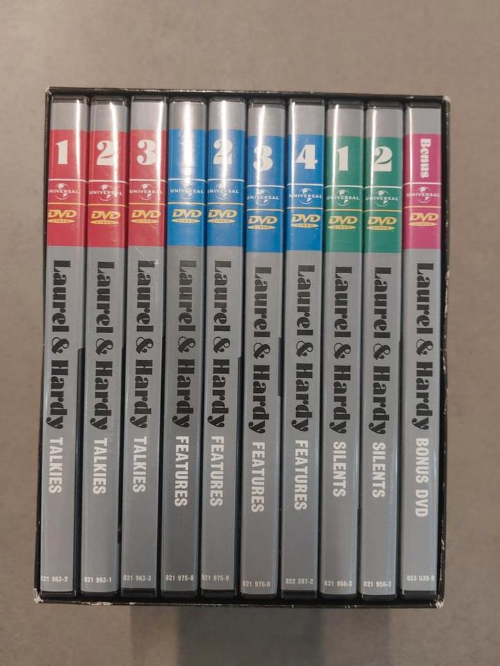 Laurel & Hardy Complete Collectie - 19 DVD Boxset, Cd's en Dvd's, Dvd's | Overige Dvd's, Gebruikt, Boxset, Alle leeftijden, Ophalen of Verzenden