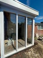 Houten Kozijn voor Uitbouw/Serre, Ophalen, Gebruikt, 150 tot 225 cm, Inclusief glas