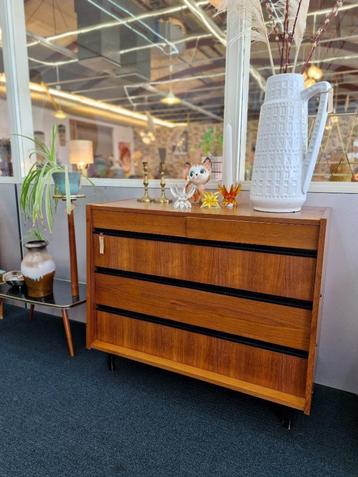 Vintage schoenenkast jaren 70 met extra lades