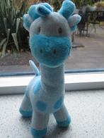 Giraffe giraf merk Toys Wibra? blauw meet ca 23 cm totaal, Ophalen of Verzenden, Zo goed als nieuw, Overige typen