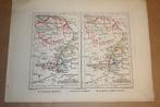 Antieke kaart - Brabant Limburg historisch - Witkamp - 1878, Gelezen, Ophalen of Verzenden, Landkaart, 1800 tot 2000