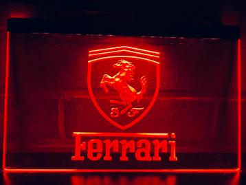 Led Lichtbord FERRARI 3d neon look beschikbaar voor biedingen