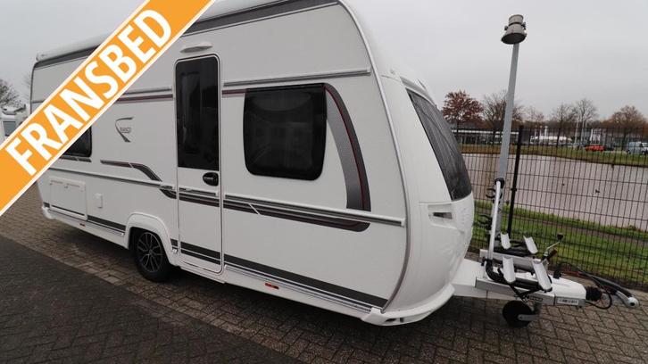 Fendt Bianco 465 SFH 2023 Mover Thule Luifel Voortent, Caravans en Kamperen, Caravans, Bedrijf, tot en met 4, Overige, Fendt, Frans bed