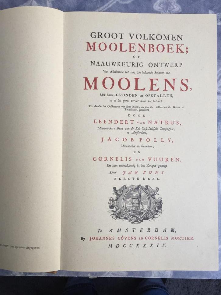 Molenboek, herdruk uit 1761, Antiek en Kunst, Kunst | Etsen en Gravures, Ophalen