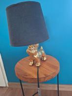 Schemerlamp met goudkleurige voet in de vorm van een hondje., Ophalen of Verzenden, Zo goed als nieuw, Minder dan 100 cm