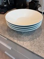 4 Diepe IKEA Borden - Wit, Huis en Inrichting, Keuken | Servies, Ophalen, Keramiek, Zo goed als nieuw, Bord(en)