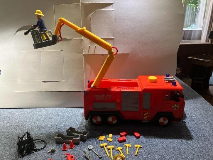 Brandweerwagen Jupiter van Brandweerman Sam, Kinderen en Baby's, Speelgoed | Speelgoedvoertuigen, Gebruikt, Ophalen