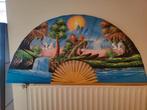 Chinese waaier, Huis en Inrichting, Woonaccessoires | Wanddecoraties, Ophalen of Verzenden, Gebruikt