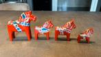 4 stuks vintage dala paardjes paarden, Antiek en Kunst, Kunst | Designobjecten, Ophalen of Verzenden