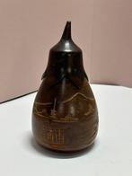 Japans Thee busje, Tea Caddy, peer aubergine, Antiek en Kunst, Ophalen of Verzenden