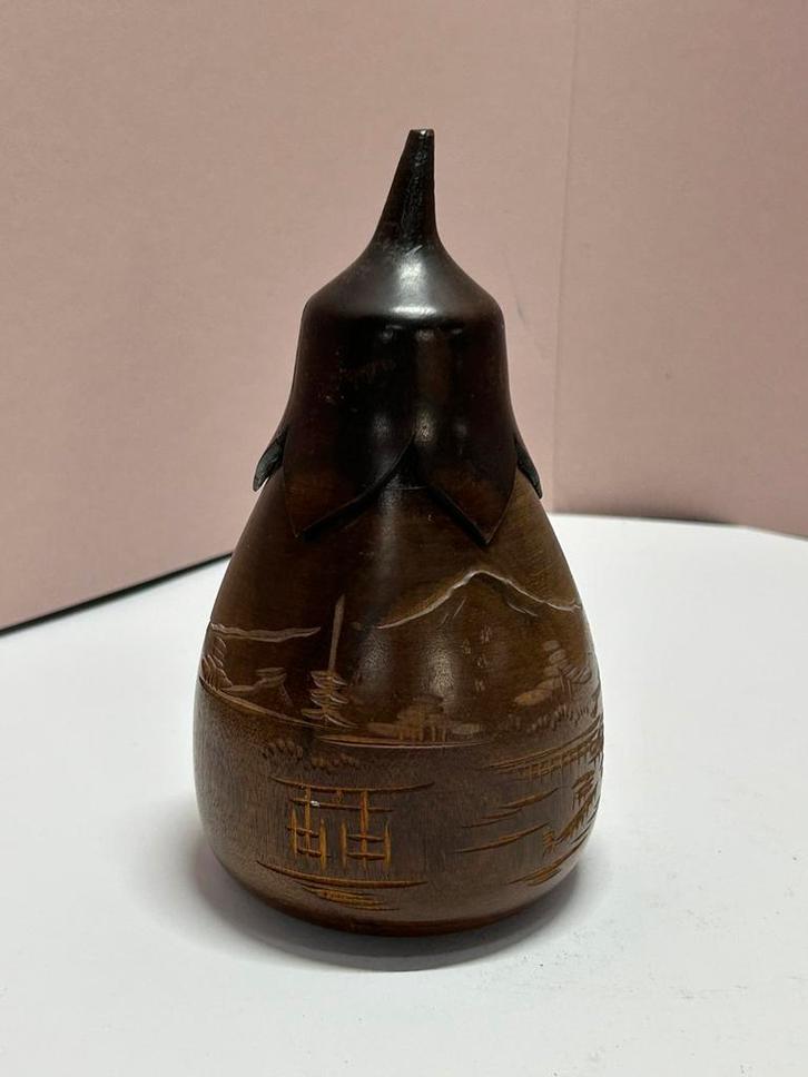 Japans Thee busje, Tea Caddy, peer aubergine, Antiek en Kunst, Antiek | Overige Antiek, Ophalen of Verzenden