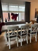 Kloostertafel incl bank + stoelen, Ophalen, Gebruikt, 50 tot 100 cm, Vijf personen of meer