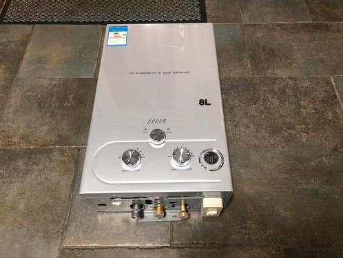 8L Propaan Butaan LPG Geiser Camping zonder waakvlam Gas, Doe-het-zelf en Verbouw, Geisers en Boilers, Nieuw, Geiser, Propaan of Butaan