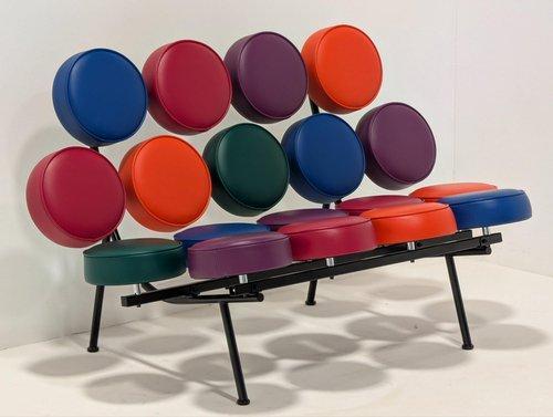 1 Vitra George Nelson Marshmellow bank, Huis en Inrichting, Banken | Bankstellen, Zo goed als nieuw, Rechte bank, Driepersoons