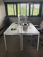 4 bureaus wit 120 x 60 x H74, Ophalen, Gebruikt