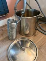 Brouwpan en wortkoeler om bier te brouwen, Ophalen, Gebruikt
