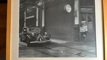 Mooi reclamefoto Citroën, ingelijst met passe partout beschikbaar voor biedingen