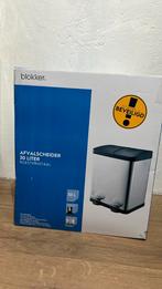 Blokker Afvalscheider - 30 Liter - RVS, Met pedaal, Nieuw, Ophalen of Verzenden, Rvs
