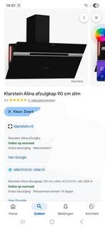 Klarstein Alina afzuigkap 90 cm slim, Witgoed en Apparatuur, Afzuigkappen, Ophalen, Recirculatie, Overige typen, Zo goed als nieuw