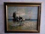 Te koop een olieverf schilderij van strand en zee, Ophalen