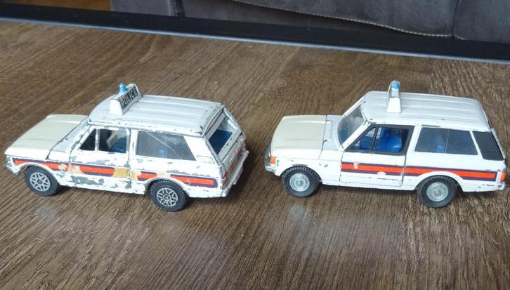Dinky Toys Range Rover Police Car, 2 stuks, Hobby en Vrije tijd, Modelauto's | 1:43, Gebruikt, Auto, Dinky Toys, Ophalen of Verzenden