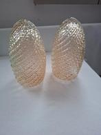 6 stuks diverse oude glazen lampenkapjes, Huis en Inrichting, Lampen | Lampenkappen, Ophalen of Verzenden, Gebruikt, Overige vormen