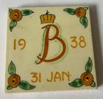 Geboortetegel Beatrix 1938, Ophalen of Verzenden, Zo goed als nieuw, Kaart, Foto of Prent