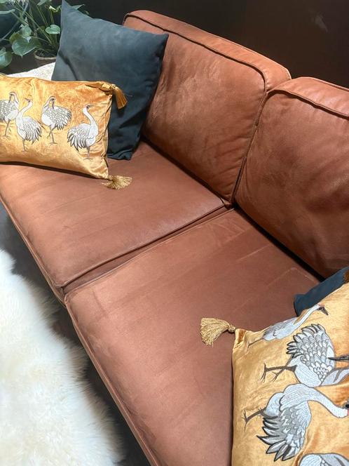 Cognac Bank - Stijlvol en Tijdloos Design Meubelstuk, Antiek en Kunst, Antiek | Meubels | Stoelen en Banken, Ophalen of Verzenden