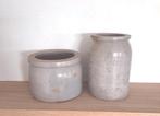 Krumeichs antieke grespot / D.R.G.M voorraadpotten, Antiek en Kunst, Antiek | Keramiek en Aardewerk, Ophalen of Verzenden