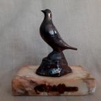 Art Deco beeldje "Duif" op marmer, Ophalen of Verzenden, Gebruikt, Dier