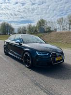 Audi A3 35 tfsi 3x S-line automaat PANO/CAM/ACC/19"/Keyless, Automaat, Zwart, Leder en Stof, Zwart