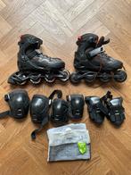 Decathlon skeelers 35-38 (verstelbaar) + beschermset, Overige merken, Ophalen of Verzenden, Bescherming, Verstelbaar