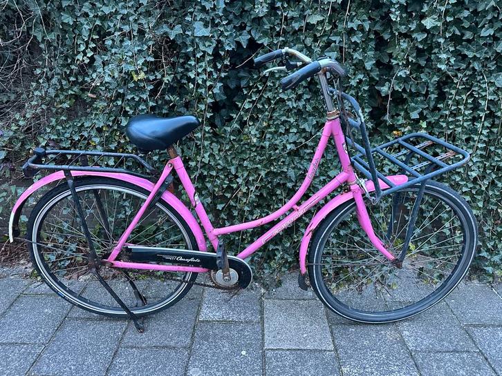 Roze Fiets - Bike 28inch remt goed en met slot., Fietsen en Brommers, Fietsen | Dames | Damesfietsen, Zo goed als nieuw, 56 cm of meer