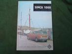 Simca 1000 technische gegevens ANWB 1966, Auto diversen, Handleidingen en Instructieboekjes, Ophalen of Verzenden