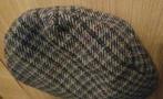 Echt Schotse wollen Flat Cap Pet Ruiten Grijs Bruin blauw 56, Verzenden, Gedragen, 57 cm (M, 7⅛ inch) of minder, Pet