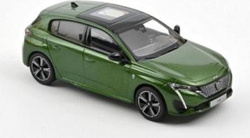 Peugeot 308 GT 2021 Olivine Groen Model 1/43 Norev 473930 beschikbaar voor biedingen