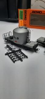 Bemo 2253 en 2059  zementtransportwagen   h0e, Hobby en Vrije tijd, Modeltreinen | H0, Overige merken, Gelijkstroom, Verzenden