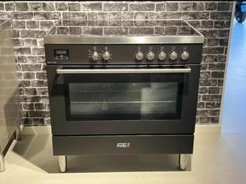 inductie fornuis 90 cm - Fratelli Milano Antraciet - SALE! beschikbaar voor biedingen