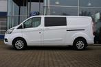 Ford Transit Custom 340 2.0 TDCI L2H1 Limted | 170pk Automaa, Auto's, Bestelauto's, Stof, Euro 6, 4 cilinders, Wit