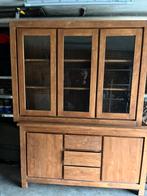 Mahonie kast, Ophalen, Minder dan 50 cm, Gebruikt, Teakhout
