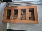 Grote stijlvolle houten kast, Huis en Inrichting, Kasten | Boekenkasten, Ophalen, 200 cm of meer, Strak en robuust, Teakhout