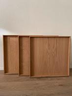 3 vierkante dienbladen 70 x 70 zwaar kwaliteit, Huis en Inrichting, Woonaccessoires | Dienbladen, Ophalen, Nieuw, Vierkant, Hout