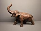 Oud Metalen Olifant 32 CM, Antiek en Kunst, Ophalen of Verzenden