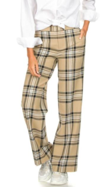 Licht beige Geruite wijde broek van Set maat 40   beschikbaar voor biedingen