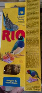 Rio Sticks Honing voor parkieten en exoten 2x40 gram, Dieren en Toebehoren, Ophalen of Verzenden, Vogel