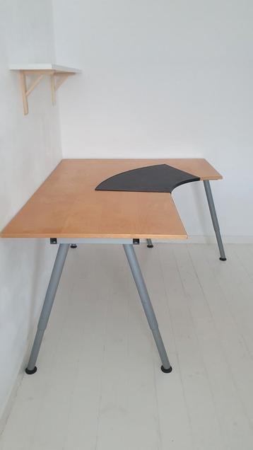 Bureau ikea galant 160x 80 hoogte verstelbaar - afbeelding 3