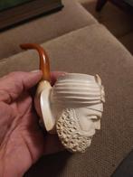 Oude pijp met barnsteen uit verzameling Meerschaum 1922, Ophalen of Verzenden