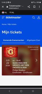 2kaartjes guus meeuwis, Tickets en Kaartjes, Concerten | Nederlandstalig, Juni, Twee personen, Levenslied